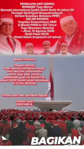 semoga yang mulia bapak presiden berkenan hadir di Monas...