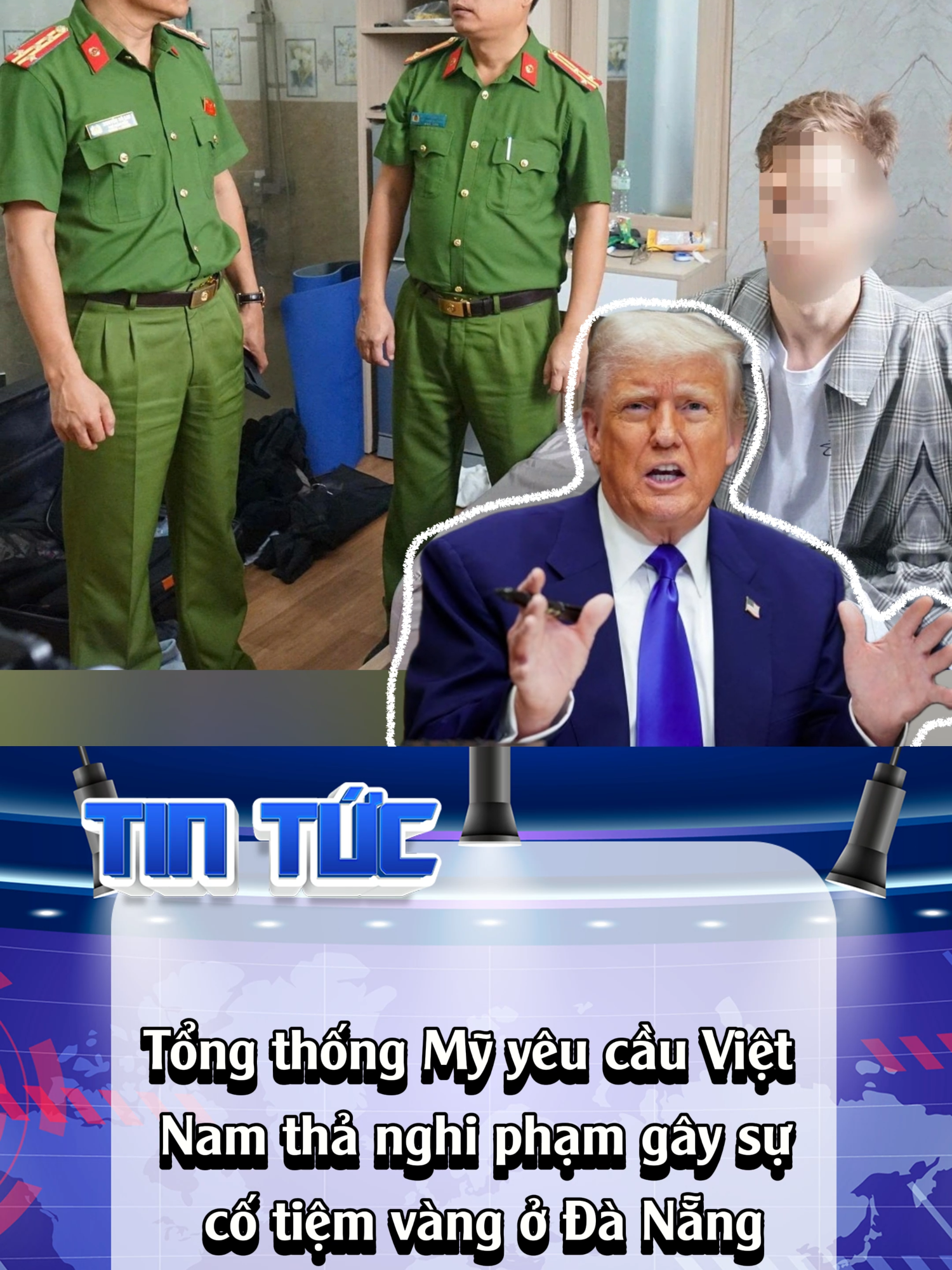 Tổng thống Mỹ yêu cầu Việt Nam thả nghi phạm gây ra sự cố tiệm vàng ở Đà Nẵng.#xhtiktok #tiktoknews #trump #america #vietnam #tintuc #tintuc24h #fyp #viral