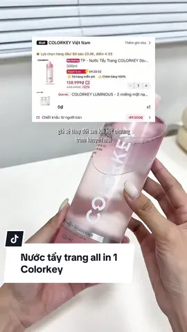 Với cái giá này thì em này xứng đáng là nước tẩy trang quốc dân luôn á mấy bà ơi #hoangaanh #hgaanh #review #nuoctaytrang #colorkey #nuoctaytrangcolorkey #taytrangquocdan #taytrang #skincare #beauty #xuhuong #trending #viral #fyp 