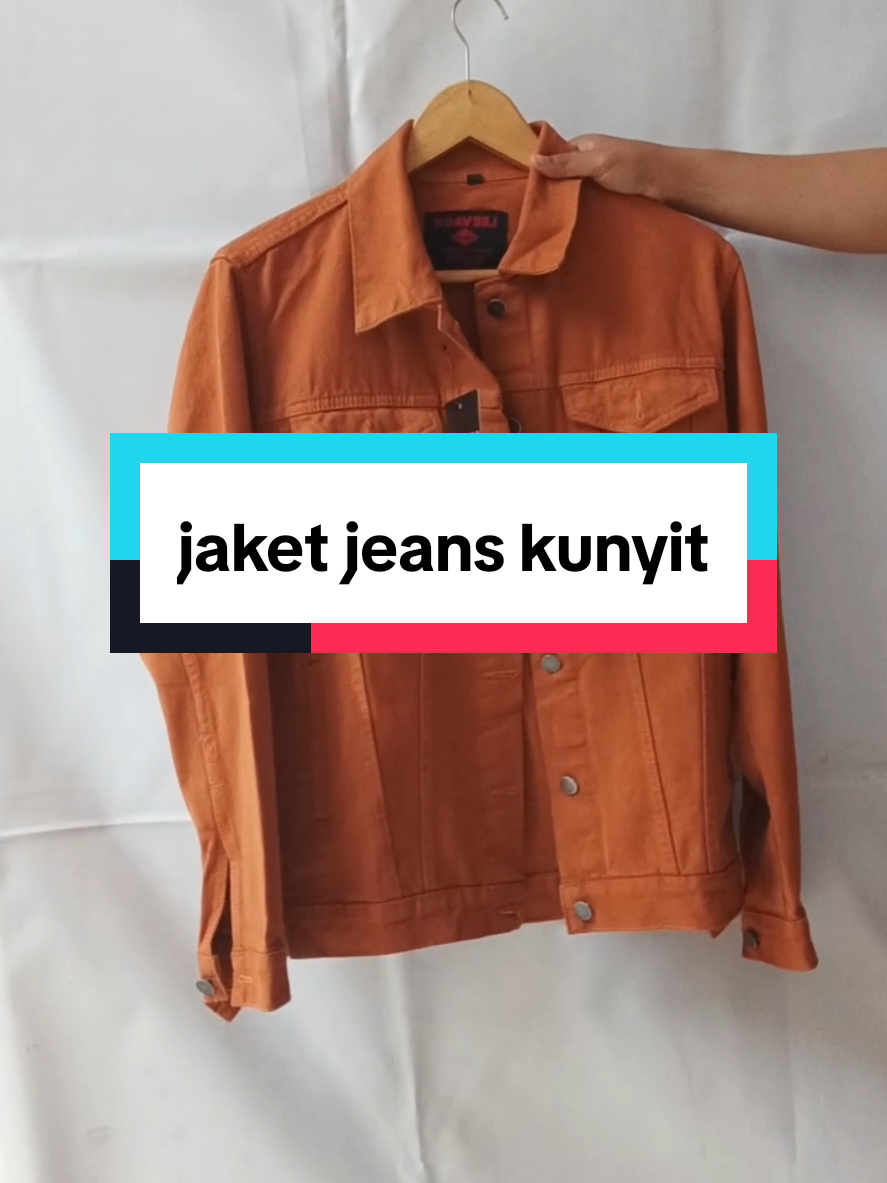 jaket jeans kunyit, bahan denim, klik keranjang kuning pengiriman setiap hari!!! #jaketjeans #jaketdenim #jeansdenim #fyphariini #officialstore 