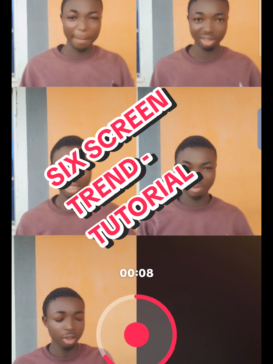 six screen trend tutorial  #tutorial #fyp  #blessboyacademy_ #viral  #tutorialandresult 