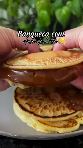 Panqueca americana com doce de leite Hey!Mu, vocês precisam experimentar! 🐮🥺🥺🥺