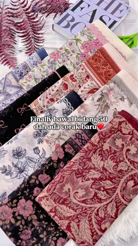 Finally ada corak baru untuk bidang 50😍😍 #tutorialtudung #tudungbawal #tudunglabuhviral #tudungbawalprinted #bawalprinted        
