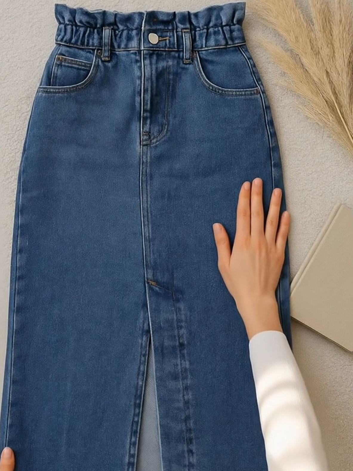 Rok jeans wanita, lagi murce👆 #rokjeans #rokwanita 