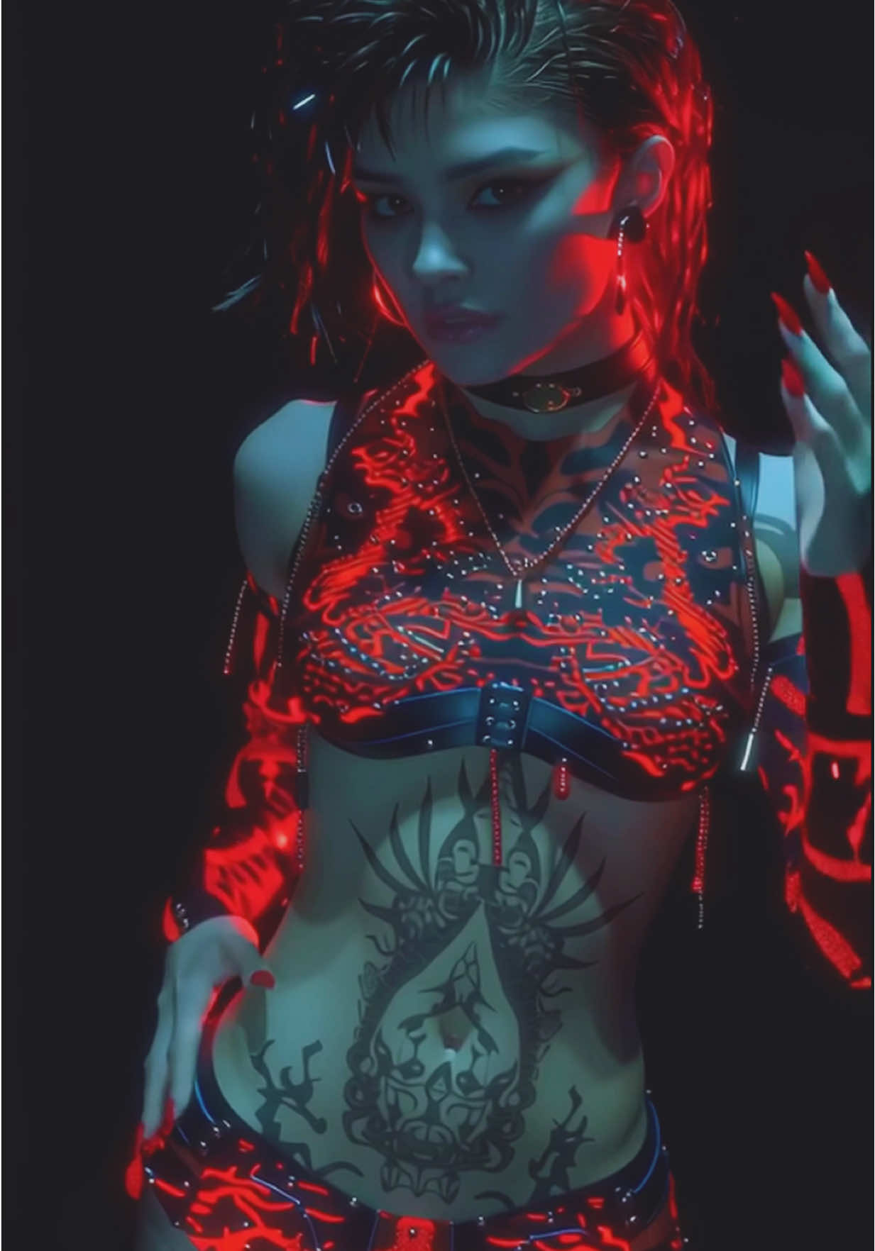 ✯ 𝔇 𝔞 𝔱 𝔲 𝔯 𝔞 ✯ Dark Cyberpunk - 30 #cyberpunk #dystopian #cyberpunkedit #cinematic #datura 