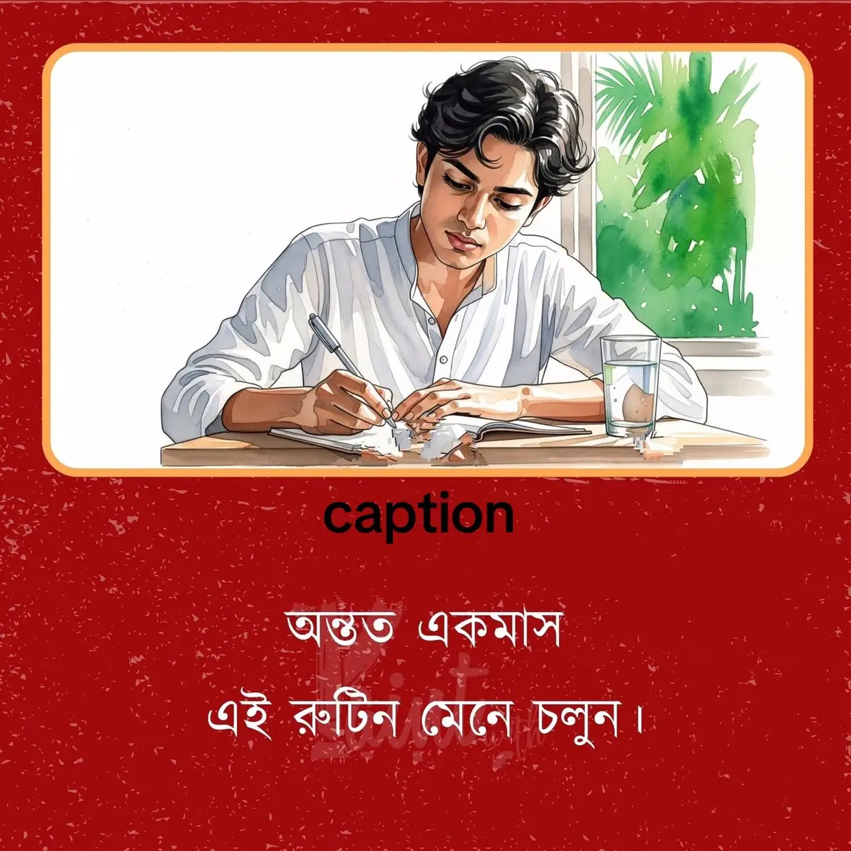 অন্তত একমাস এই রুটিন মেনে চলুন।  • ১. ঘুম থেকে উঠবেন ভোর সাড়ে চারটায়৷  ২. দুই গ্লাস পানি হালকা গরম করুন৷ গরম না করতে পারলে নরমাল তাপমাত্রা হলেও হবে৷ ভুলেও ঠান্ডা পানি বা ফ্রীজের পানি নেবেন না৷ প্রথম গ্লাস পানি খেয়ে ফেলুন। পরের গ্লাস পানিতে কিছু লেবুর রস চিপে দিন। ওটাও খেয়ে ফেলুন৷ এই পানি খাওয়ার আগে ব্রাশ করা যাবে না৷  ৩. পানি খাওয়া শেষ হলে ওয়াশরুমে যান। ব্রাশ করুন। ফ্রেশ হোন৷ পবিত্র হোন, অজু করুন। ৪. এবার যে যার ধর্মমতে প্রার্থনায় বসুন৷  ৫. প্রার্থনা শেষে একটু কালোজিরা চিবিয়ে খান৷ তারপর একটু মধু খান। ৬. এবার বই নিয়ে বসুন৷ ধর্মীয় গ্রন্থ বা নন ফিকশন, প্রেরণামূলক কিছু। অন্তত দশ পৃষ্ঠা পড়তে চেষ্টা করুন৷ এটা সারাদিন আপনাকে ইতিবাচক ভাইব দেবে। ৭. এবার বাইরে যান৷ মুক্ত বাতাসে হাঁটতে হবে আধাঘন্টা৷ গ্রাম বা মফস্বলের মানুষের জন্য তাজা বাতাস পাওয়া সুবিধা৷ শহরের অধিবাসীদের জন্য মুশকিল৷ পার্কে গেলে ভালো, নাহলে ছাদে যান৷ আধাঘন্টা ফ্রী হ্যান্ড এক্সারসাইজ করুন৷ এ সময় বুক ভরে শ্বাস নিন৷ ধীরে ধীরে ছাড়ুন৷ কয়েকবার এমন করুন। ব্যায়াম করাই লাগবে।  ৬. এবার এসে গোসল করে ফেলুন৷ তারপর সকালের নাস্তা৷ নাস্তায় রাখতে চেষ্টা করুন ডিম সেদ্ধ, খেজুর দুই তিনটা, ভেজানো কাঠবাদাম চারটা৷ এটুকু হলেই সারাদিনের শক্তির জন্য যথেষ্ট। শুধু পানি ছাড়া আর কিছু না খেলেও চলে৷  ৭. এবার আপনার পেশাগত কাজে বেরিয়ে পড়ুন। ঋতু অনুযায়ী স্বাচ্ছন্দ্যের পোশাক পরুন। বাইরে মাস্ক পরা ভালো৷ বিষাক্ত ধুলোবালি ফুসফুসে যাতে না যায়।  ৮. সারাদিনের খাবারে চিনি পুরোপুরি ত্যাগ করুন৷ কোমল পানীয় তো ধরবেনই না, চা কফিতেও চিনি দেবেন না। ৯. ভাজাপোড়া খাবেন না৷ শিঙাড়া, সমুচা, পুরি, পিয়াজু, ফ্রেঞ্চ ফ্রাই, পিৎজা, বার্গার এসব জিনিস পুরোপুরি হারাম ঘোষণা করুন৷ খেতে ইচ্ছে করলে কলা খাবেন, পেয়ারা খাবেন। দাম এগুলোর কম, তবে দারুণ স্বাস্থ্যকর।  খাবারে পর্যাপ্ত সবুজ শাক সবজি রাখুন৷ ভাতের পরিমাণ কম রাখবেন। পেট ভরে খাবেন না। কিছুটা খালি যাতে থাকে।  ১০. সারাদিনে বেশ কয়েকবার হাত মুখ ধোয়া ভালো৷ যারা মুসলিম তাদের তো অজু করাই লাগে, অন্যরাও চোখে মুখে পানির ঝাপটা দিন।  ১১. কাজ শেষে বাসায় এসে কিছুক্ষণ বিশ্রাম নিন৷ রাত সাড়ে আটটা নয়টার মধ্যে রাতের খাবার শেষ করুন। পরিবারের সবার সাথে একসাথে খেলে ভালো, আপনি দূরে থাকলে একাই খেতে হবে, বা আপনার রুমমেট, মেসমেট যিনি থাকবে, তার সাথে খান৷  ১২. খাওয়ার পর কিছুটা হাঁটা ভালো৷ ভালো হয় এশার নামাজ খাওয়ার পর আদায় করলে। তাহলে একসাথে ব্যায়ামটা হয়ে যায়৷ ডাইজেস্টের জন্য ভালো।  ১৩. এবার ফোন টিপুন৷ সোশাল মিডিয়াতে কেউ জরুরি মেসেজ দিলে উত্তর দিন। আপনজনদের খোঁজখবর নিন৷ দিনের খবরাখবর দেখুন। পছন্দের অনুষ্ঠান দেখতে পারেন। এই সময়ে লেখালেখি করতে পারেন৷ ডায়েরিতে দিনের ঘটনাগুলো লিখুন৷ বা বিশেষ কোনো অনুভূতি যা আপনাকে নাড়া দেয়৷ কোনো স্মৃতিকথা। লেখালেখির অভ্যাস থাকা দারুণ ব্যাপার৷ ১৪. ঘুমাতে চেষ্টা করুন রাত দশটা সাড়ে দশটার মধ্যে৷ ঘুমের এক ঘন্টা আগে ফোন বা সকল ডিভাইসের স্ক্রিন বন্ধ করুন৷ তখন কাগজের বই খুলতে পারেন৷ অথবা অডিওবুক শুনতে পারেন৷ পছন্দের জনরার গল্প শুনলেন, বা প্রিয় বক্তার আলোচনা বা পডকাস্ট৷ এগুলো শুনতে হবে৷ স্ক্রিনে চোখ রেখে দেখা যাবে না৷ কানে ইয়ারফোন দিয়ে শুনবেন না৷ সহনীয় মাত্রার সাউন্ডে স্পীকারে শুনুন৷ শুনতে শুনতেই ঘুম এসে যাবে৷  ________________  এই রুটিনটা একটি মাস অনুসরণ করুন৷ যদি জীবন ইতিবাচকভাবে বদলে না যায়, যদি শারীরিক ও মানসিক সুস্থতা না আসে, তাহলে আপনার ইচ্ছামতো রুটিনে ফিরে যাইয়েন৷ একটা মাস কষ্ট করে এই রুটিনটা মেনে দেখুন প্রিয় বন্ধু।  #সংগৃহীত #fppppppppppppppppppp #foryoupage #fypシ #ecuador # #fypシ 