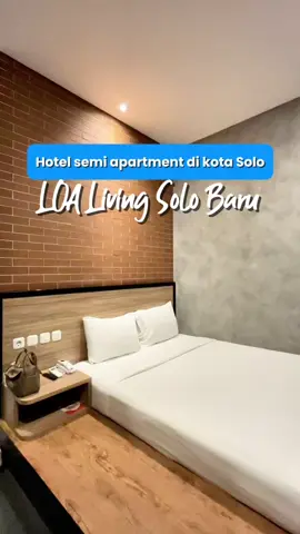 Hotel semi apartment dengan fasilitas lengkap di kota Solo, booking kamarnya langsung di Tag lokasi hijau aja ya #GOAcademyTravel #hotelsolo #loalivingsolobaru #sukanaikkereta 