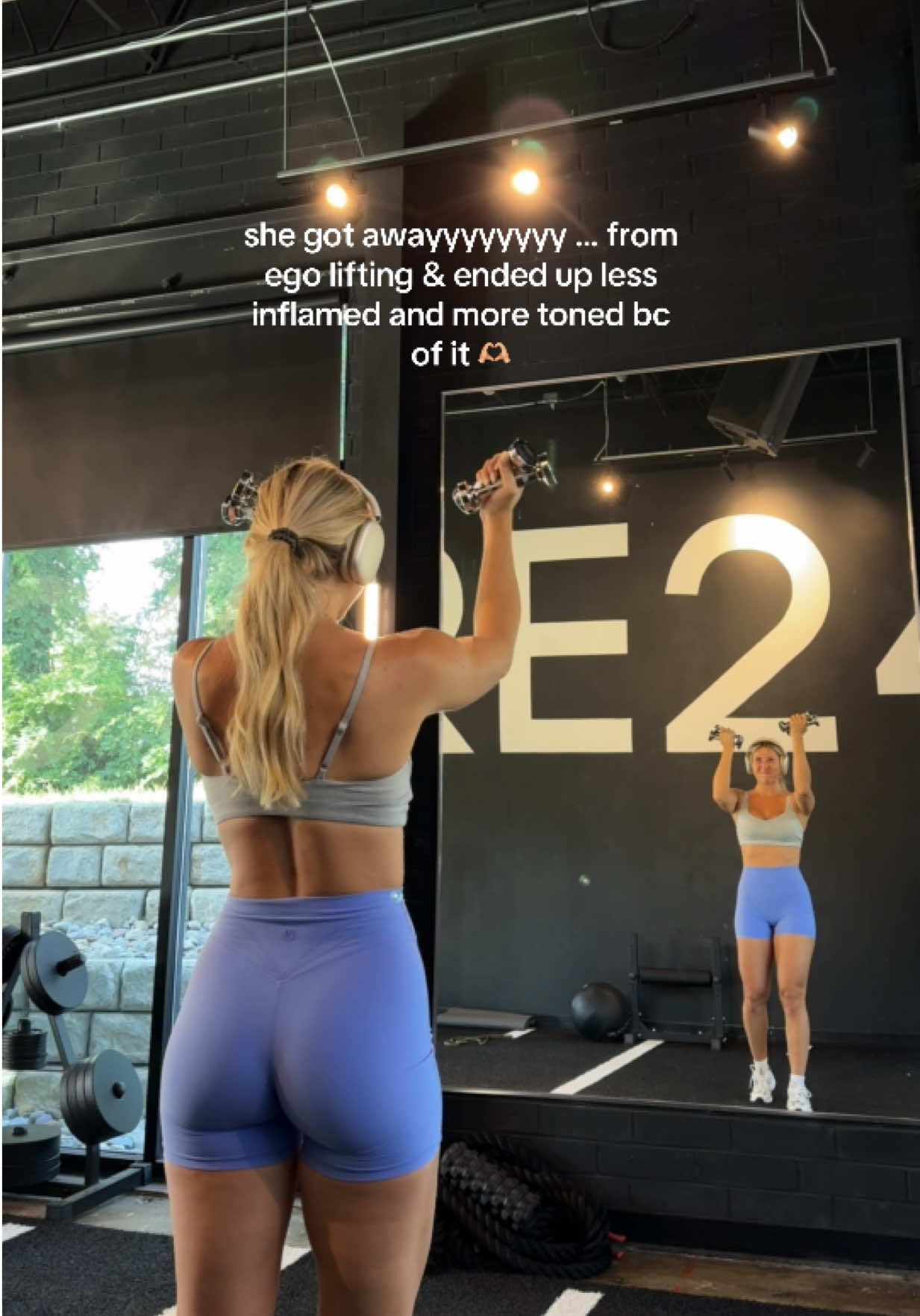 my lifts feel so much better now … and my body is clearly less stressed!  fit is @Buffbunny Collection 💙 SWEATWSAM to save!