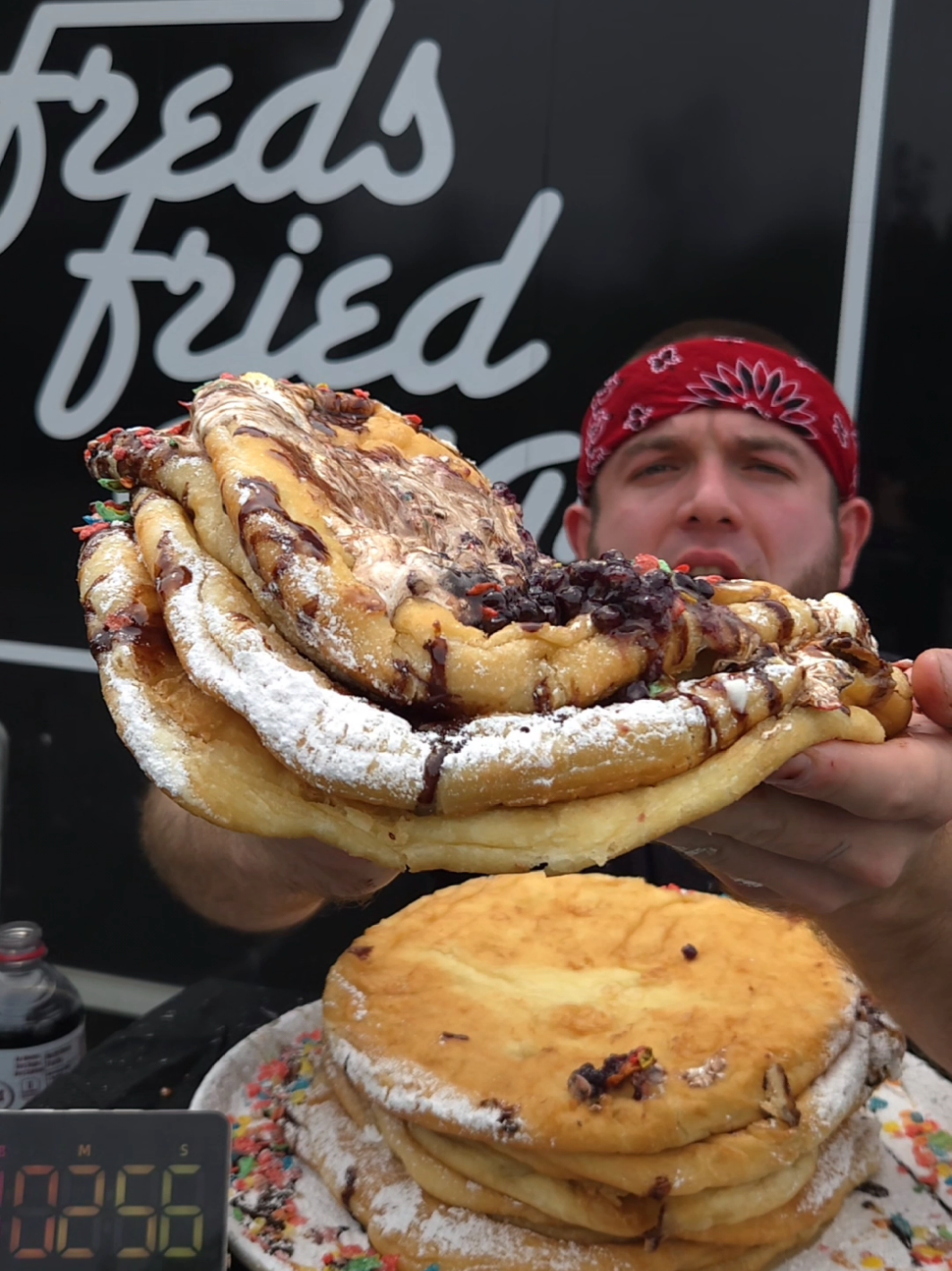 8.5LBS FRIED DOUGH CHALLENGE!!! #food #Foodie #eatingchallenge #foodchallenge #frieddough @Freds Fried Dough 
