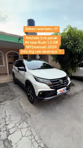 Seken RASA BARU low KM 5 rb perak..!!! All new RUSH 1.5 GR MT(manual) 2024 Rp 248.000.000  dj utamakan cash..!!! DP 42 Angsuran 5.320 x 59 - 6.180 x 47 bln Plat T subang genap, pajak 12-2025/12-2029 Super Low KM/ODO 5.xxx Free : Emoney, bensin full & body cover Wa : 081287930060 TikTok : @mumuajm Fb : agung jaya motor #allnewrush2018 #rushgr #rushmodifikasi #jualrush #lowkm     