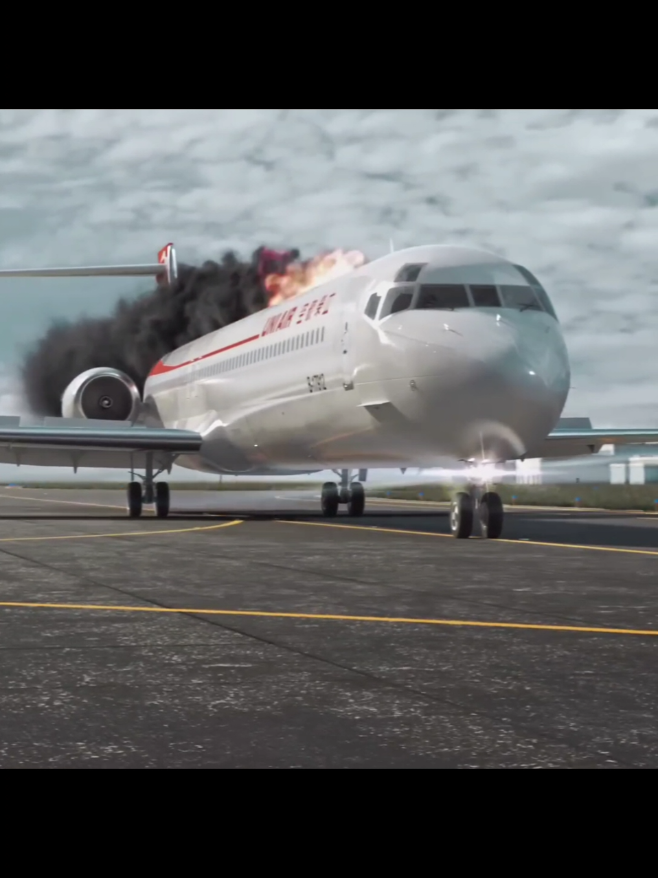 Explosion on landing 🛬💥😨  • • ✈️: Uni Air Flight 873 📹: Air Crash Investigation Season 20 Episode 3 • • On 24 August 1999, Uni Air Flight 873 suffers an explosion in the cabin while landing at Hualien Airport, killing one passenger. It was determined that bleach bottles filled with gasoline, which were being transported by a passenger on the domestic flight, leaked inside the overhead bins, and were ignited by a nearby motorcycle battery. • • #aircrashinvestigation #mayday #airdisaster #uniair873 #taiwan 