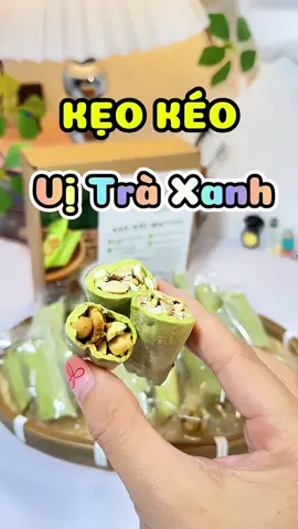 Kẹo kéo, kẹo dồi đậu phộng vị Matcha Hoàng Long 🌼✨🌿 #keokeo #keodoi #keodoilac #anvat #matcha 