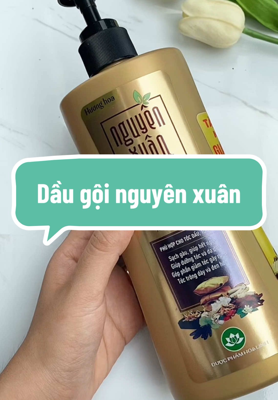 Dầu gội nguyên xuân bồng bềnh dùng cho mấy bà tóc nhanh bết , rụng tóc hiệu quả lắm nha #taphoanhatrang #nguyenxuanbongbenh #daugoithaoduoc 