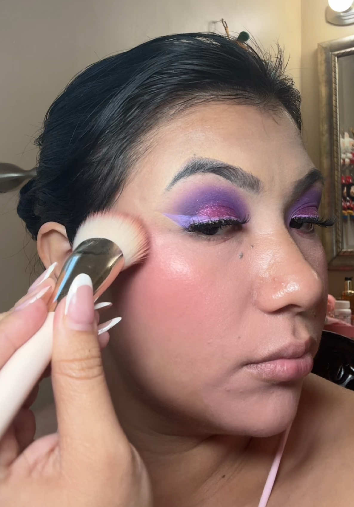 My fav liquid blush brush 💕 @Rare Beauty #rarebeauty #makeupbrushes #blush #liquidblush #fyp 