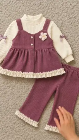 Setelan Anak L Perempuan Lengan Panjang Dengan Bahan Katun Baby Corduroy Variasi Kancing Style Anak Kekinian Outift Korean Look Untuk Anak Umur 8 Bulan - 6.5 Tahun #setelananak #rekomendasi #koreanstyle #bajuanak #fyp 