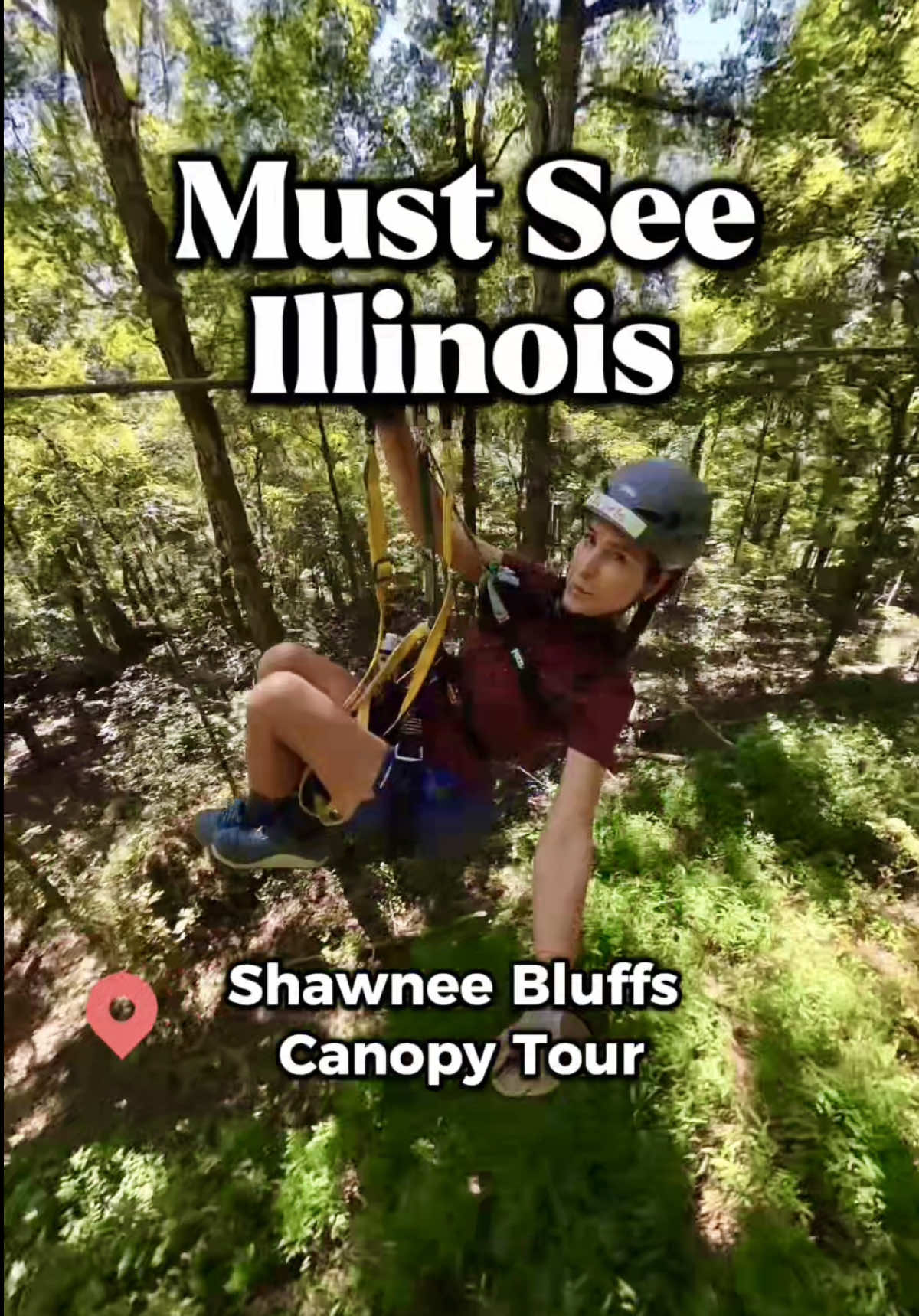 🚨 Illinois bucket list adventure 🚨 If you’re looking for the BEST thing to do in Southern Illinois, add the Shawnee Bluffs Canopy Tour to your list! 🌲 Soar through the trees on 8 different zip lines, 3 suspension bridges, and eco-friendly platforms with epic views of the Shawnee National Forest. This hidden gem is perfect for thrill seekers, family adventures, or anyone wanting a unique way to explore the Midwest. Don’t skip this when planning your Illinois trip! #adventuretravel #zipline #familytravel #hiddengem #bucketlisttravel 