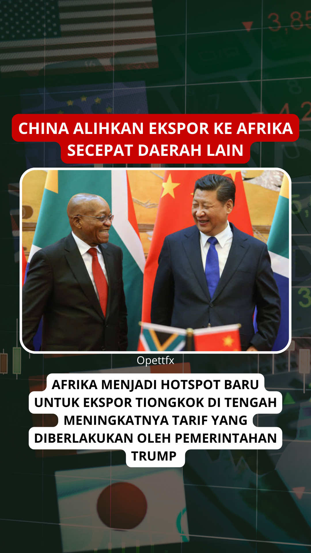 China kini semakin agresif mengalihkan ekspor ke Afrika setelah Amerika Serikat memberlakukan tarif tinggi. 🚢📈 Ekspor melonjak 25% hanya dalam tujuh bulan pertama 2025, menembus US$122 miliar. Dari alat berat, mobil penumpang, baja, hingga panel surya – semuanya masuk deras ke pasar Afrika. 🌍 Strategi ini jadi bukti bagaimana Beijing memanfaatkan momentum untuk mendiversifikasi pasar di tengah tensi dagang global. Apakah Afrika akan jadi pasar utama baru bagi ekspansi Tiongkok? 🤔 #BloombergUpdate #EkonomiGlobal #China #Afrika #PerdaganganInternasional #NewsUpdate #EkonomiDunia #GlobalMarket #ChinaAfrica #TradeWar #Geopolitik #MarketUpdate #opettfx 
