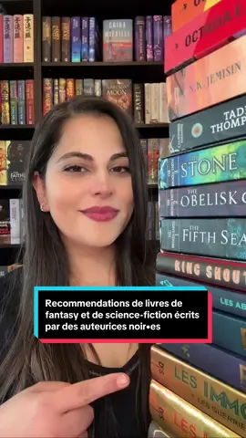 Recommendations de plus de 20 livres de fantasy et de science-fiction écrits par des auteurices noir•es. J’apporte tout mon soutien à @Mo is Reading Books et je vous invite à aller voir sa vidéo si ce n’est pas déjà fait (que vous trouverez aussi dans mes republications).  #booksbyblackauthors #livresfantasy #livresciencefiction #booktokfr #auteurnoirs 