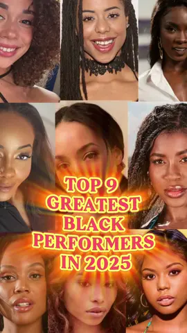 Top 9 Greatest Black Performers In 2025#1min #fly #foryou #america #tiktok 