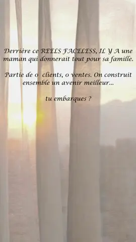 Autant les comptes anonymes sont en augmentation, autant quelque chose que les tendances ou ChatGPT ne pourront jamais remplacer, c'est la touche humaine ! 💞 Je suis une maman de 28 ans qui est passer de son métier de rêves  qui était camionneurs à un poste d’agente administrative afin de veiller sur mon fils, Qui rêves aujourd'hui d’apporter une meilleur qualité de vie a sa famille dans un monde qui va très  vite,  pour cela que j’ai choisi l’indépendance digitale, afin de me permettre d’être plus à la maison avec ma famille et de pouvoir les gâter sans se priver de rien  ✨ Commente avec RÊVE ✨ si tu veux en savoir plus sur comment gagner de l'argent en ligne sans montrer ton visage! #maman #reelsviral #mrr #fyp #marketingdigital 