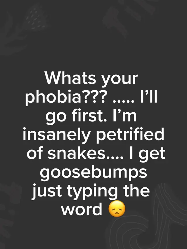 #phobia #fyp 
