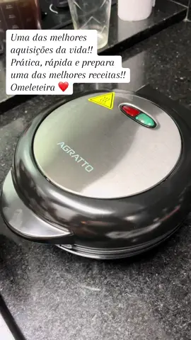 ⚡ Cozinha prática e deliciosa: Omeleteira Elétrica Agratto Inox! Gostou?Comenta 