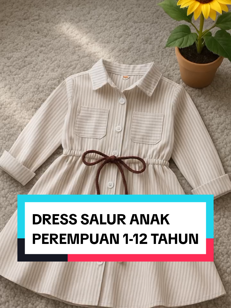 DRESS SALUR ANAK PEREMPUAN 1-12 TAHUN MORRI DRESS SALUR ANAK CEWEK GRATIS SABUK BAJU DRESS SET ANAK FASHION KOREAN STYLE BAHAN KATUN PREMIUM KAMEJA SALUR ANAK CEWEK..#dress #dressanak #dressmurah #abcxyz #fyp 
