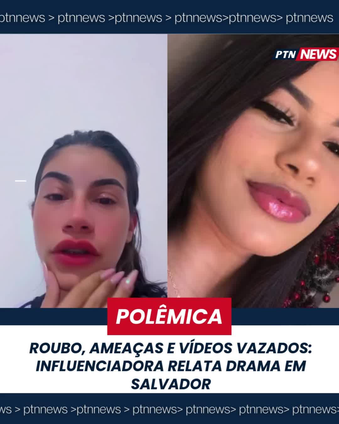 A influenciadora digital Jennifer Gomes denunciou ter tido vídeos íntimos vazados nas redes sociais depois de ter o celular roubado durante uma corrida por aplicativo em Salvador. O crime aconteceu no último sábado (23), no bairro do Imbuí. Segundo relato, Jennifer estava na garupa de uma moto solicitada por aplicativo quando foi abordada por outro motociclista armado. O suspeito levou o celular e exigiu a senha do aparelho, o que teria permitido o acesso aos conteúdos pessoais. Até o momento, ninguém foi preso. De acordo com a advogada Brenda Almeida, o motociclista do aplicativo não teve nenhum pertence levado e, posteriormente, se recusou a ajudar a vítima a registrar boletim de ocorrência. Endereço vazado e ameaças Após o vazamento dos vídeos, a situação se agravou. Segundo Jennifer, o motociclista por aplicativo, além de se recusar a colaborar, teria divulgado o endereço da influenciadora e de sua mãe, colocando ambas em situação de risco. A advogada afirma que a cliente vem recebendo ameaças e sofre com o impacto psicológico da exposição. “Ela nunca buscou se beneficiar dessa situação. Está abalada e teme pela própria segurança”, destacou Brenda Almeida. 👉 E você, o que pensa sobre a falta de segurança e de responsabilização nesse caso? #Segurança #Violência #Salvador #Crime #PTNNews @ptnnews Créditos: @jornalalagoinhas