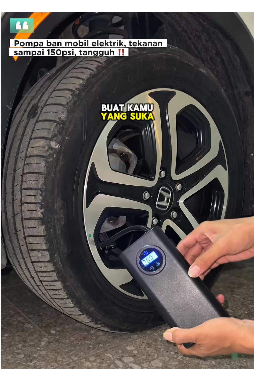 Pompa ban mobil elektrik sampai dengan 150-psi, bisa untuk mobil, motor, sepeda, balon dll, mesin tangguh, baterai 6000mAh, awet digunakan bertahun tahun ‼️ #pompaelektrik #pompamobilelektrik #pompamotor #pompamobil #promomakangajian 