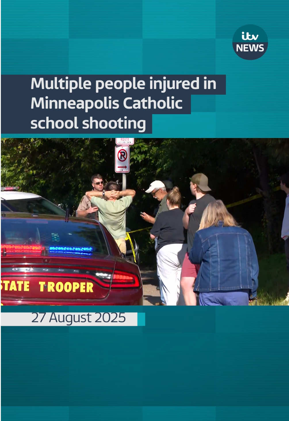 At least three people are dead and 20 wounded, including children, in a mass shooting at a Catholic school in the U.S city of Minneapolis, Minnesota #itvnews 