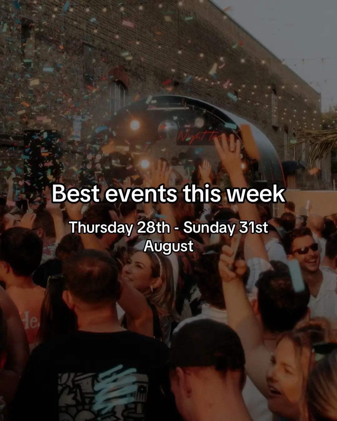 A guide of the best London events this week. Last of the summer fun.  @The Cause @Rudimental 