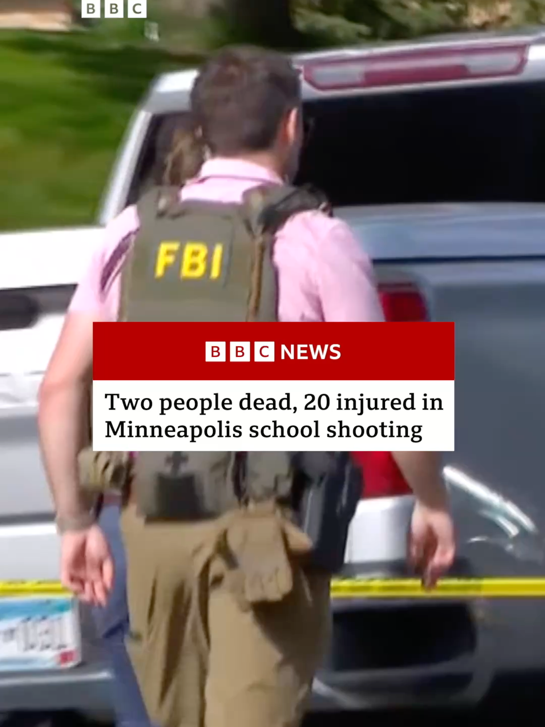Two people are dead, and twenty reportedly injured in Catholic school shooting in Minneapolis, authorities tell the BBC's US partner CBS News. #Minneapolis #Shooting #BreakingNews #USNews #BBCNews