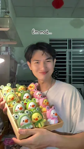 Mấy em này mạnh, mạnh em nào nấy xinh 😆😆 #moclen #crochet #moclenvitdoimuech #vitdoimuech #lăng_hạ 