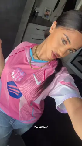 Barcelona Pink jersey is a MUST have 🔥. #footballfashion #fyp #footballkits #barcapinkjersey 