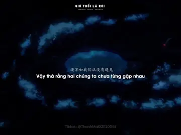 如果早知道一切会变成这样，我宁愿从未开始。Nếu sớm biết mọi chuyện sẽ thành ra như thế này, thì em thà rằng chưa từng bắt đầu. .                                  _                                                                 _  #nhactrungquoc #风吹起落叶 #vietsub #music #thanhmai02112005 