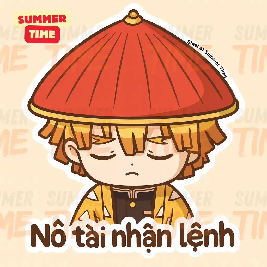 Bộ này tui chăm chút nét vẽ hơn bộ 1 nha mọi người 😙😙😙 #chat #cute #mes #stickers #zenitsu 