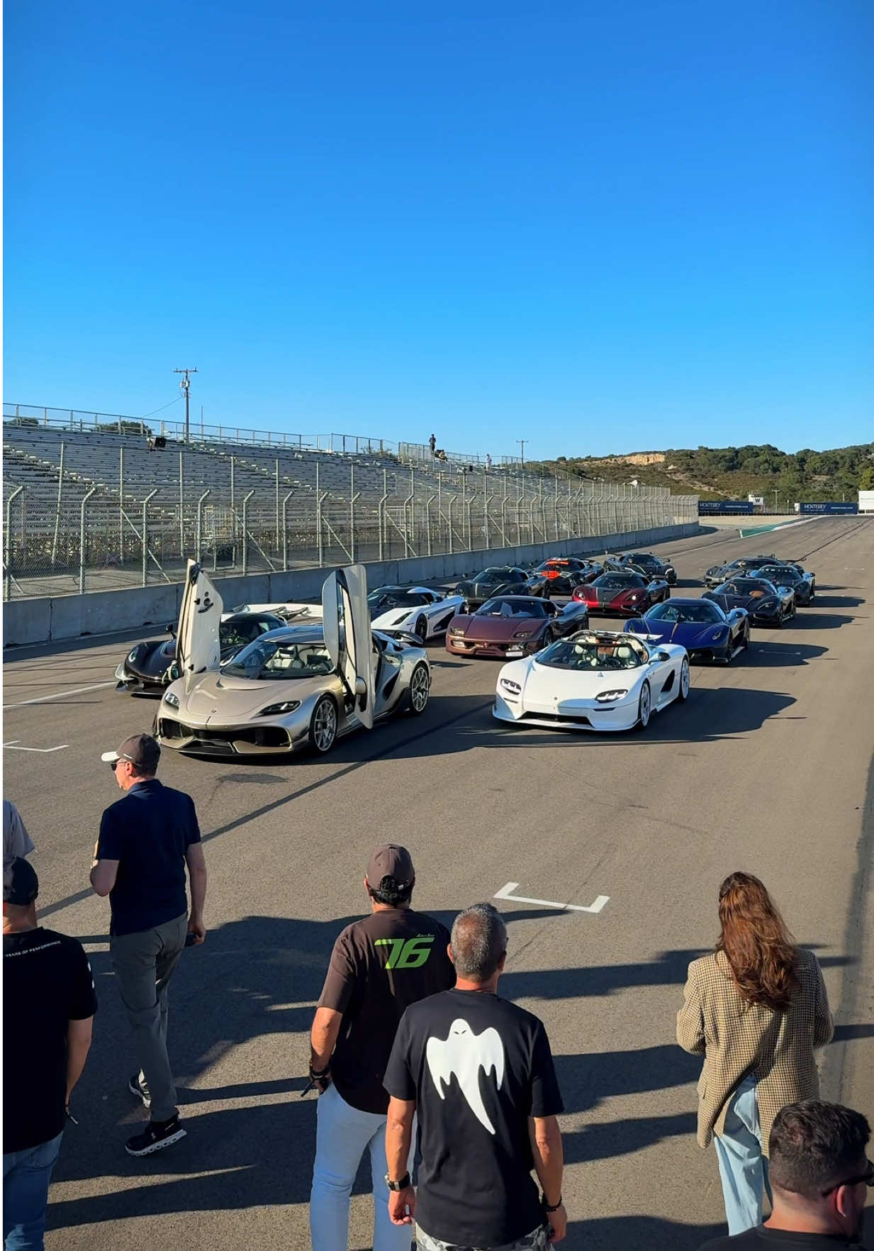 Monterey Car Week 🚫 Koenigsegg Car Week ✅ 20 Koenigseggs biggest Ghost Squadron gathering during Car Week  #koenigsegg #hypercar #carweek #supercar #cartok 