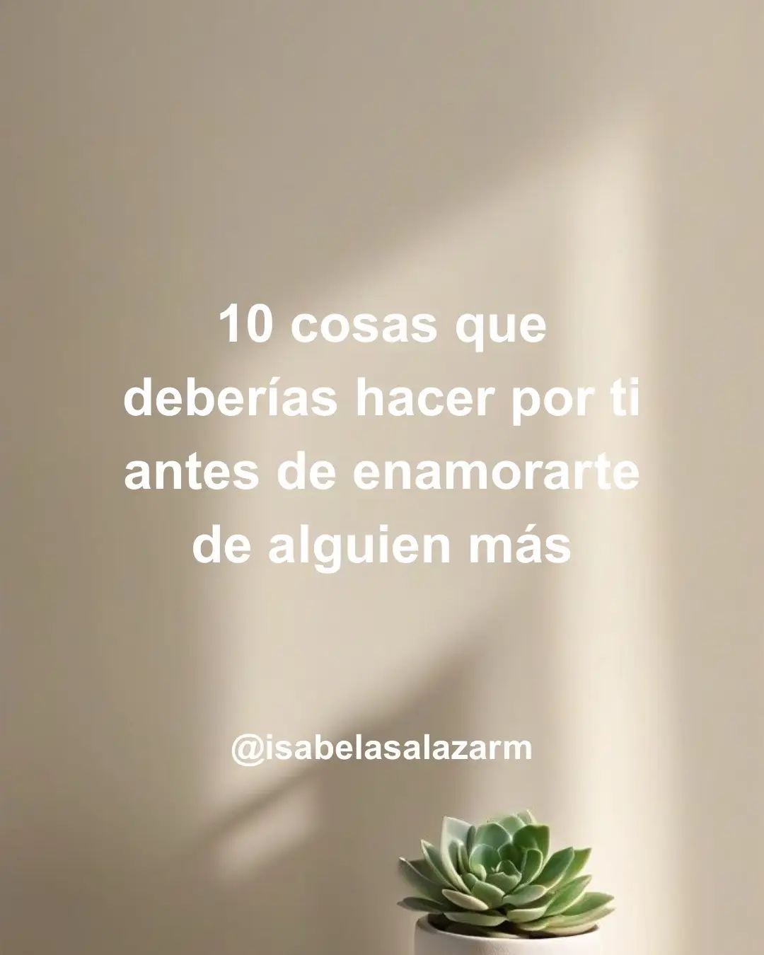 🌺 Cuando tú estás completa, no buscas que alguien más lo haga por ti. 👉 Guarda este post y elige primero amarte a ti misma.