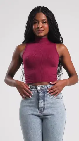 Croppeds Canelados de Gola Canelado #kit #croppedshirt #canelados #modafeminina #roupasfemininas  lLINK DO PRODUTO NO COMENTÁRIOS 