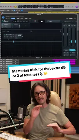 Here’s a master buss trick I use to get that extra dB or two of loudness out of my masters… Hope it helps! If it does, show some love. 🎶🤘🏼 #mixingandmastering #mastering #musicproduction #audioengineer 