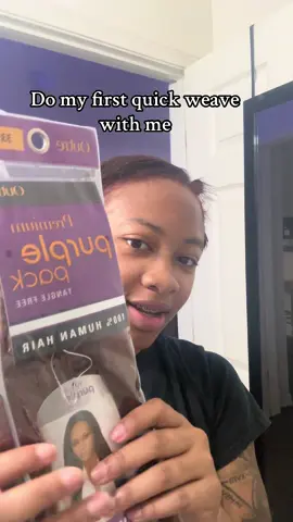 Ayye okay it came out cuteeee #quickweave #fyp #viral #claytonstateuniversity🧡💙 #hairstyle 