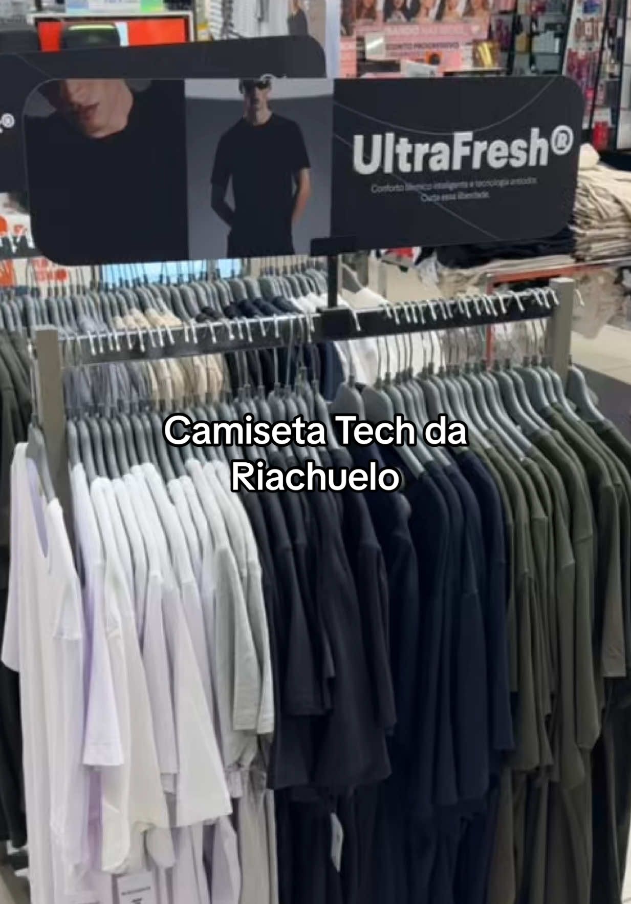 Clica no carrinho laranja pra comprar a sua camiseta tech ultrafresh da @Riachuelo 😉