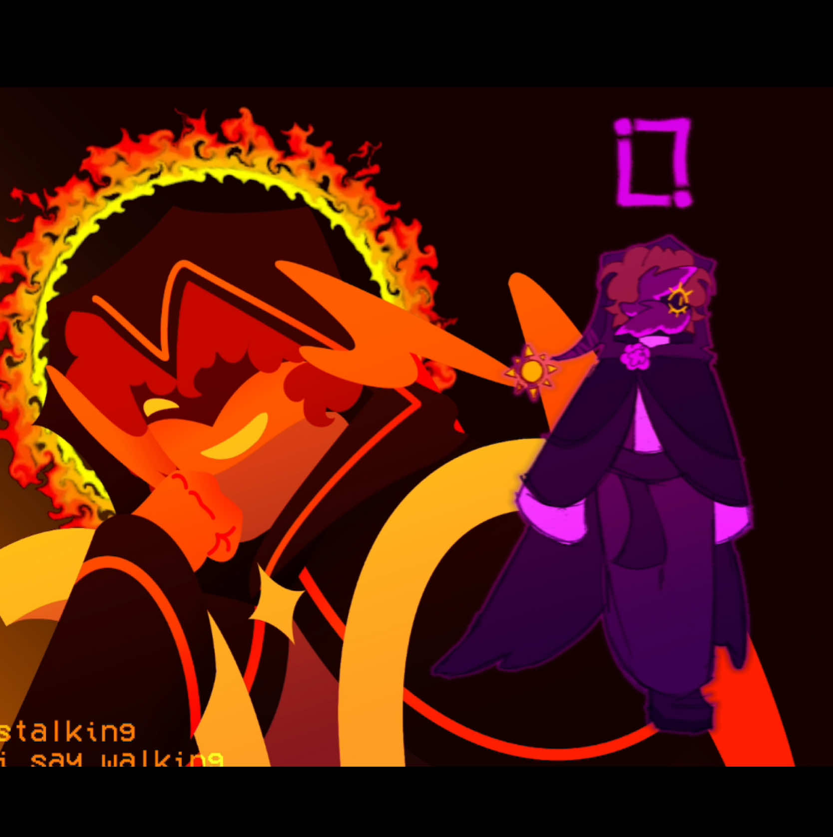 #GRIAN #TELAMON  very ooc and late to this trend but who cares we have fun here ^__^ ty _y0ral for enlightening me on this amazing ship 🙏 #lifeseries #robloxadmins #shedletsky  sorry for any errors or glitches my alight motion is constantly on its death bed💔 other programs i used were procreate for the walking animation loop and toonsquid for the vector animating in the back