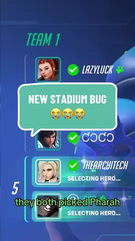 New bug in Stadium🫩!!! We had two Pharahs on our team 😭🫩 #overwatch2 #overwatch #stadiumbug #stadium #overwatchclip 
