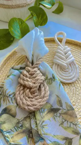 Como fazer porta guardanapo rústico em Macramê #DIY #macrame #rustic #mesaposta 