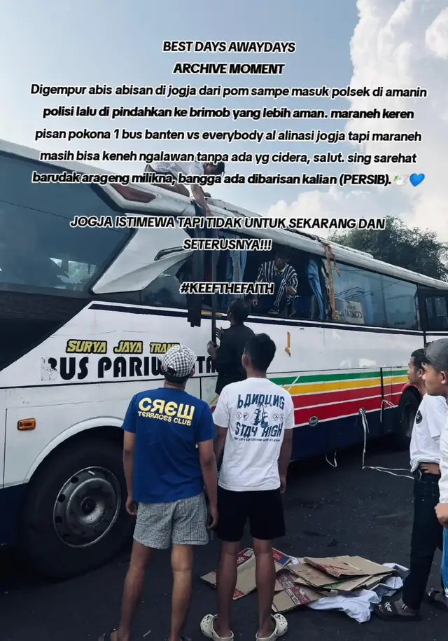 sampai jumpa di EN ROUTE selanjutnya brudak gagah yang tidak pernah kapok🙌🏻👏🏻 #persib #bobotoh 