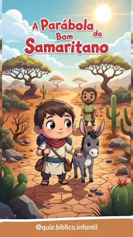 ✨ Jesus contou a parábola do Bom Samaritano para nos ensinar que o verdadeiro próximo é aquele que ajuda com amor. Nesta história, um homem ferido foi socorrido por alguém inesperado, mostrando que devemos sempre fazer o bem e cuidar uns dos outros. #BíbliaParaCrianças #HistóriaBíblica #obomsamaritano 