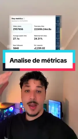 Métricas de um vídeo viral !! #tiktokdark #monetizartiktok #criadordeconteudo 