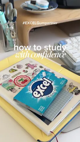 #EXCELGumPartner Back to school means fresh notebooks, cozy study routines, and feeling confident to study with @EXCEL Gum #excelgum #BTS #study