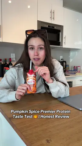 Taste testing the Pumpkin Spice Premier Protein Shake 🎃🥤 Honest review of the new fall flavor! If you’re looking for a protein shake that’s high in protein and gives all the pumpkin spice latte vibes, this one’s for you. 🍂💪 @Premier Protein Canada #PremierProtein #PumpkinSpice #ProteinShakeReview #FallVibes #TasteTest”